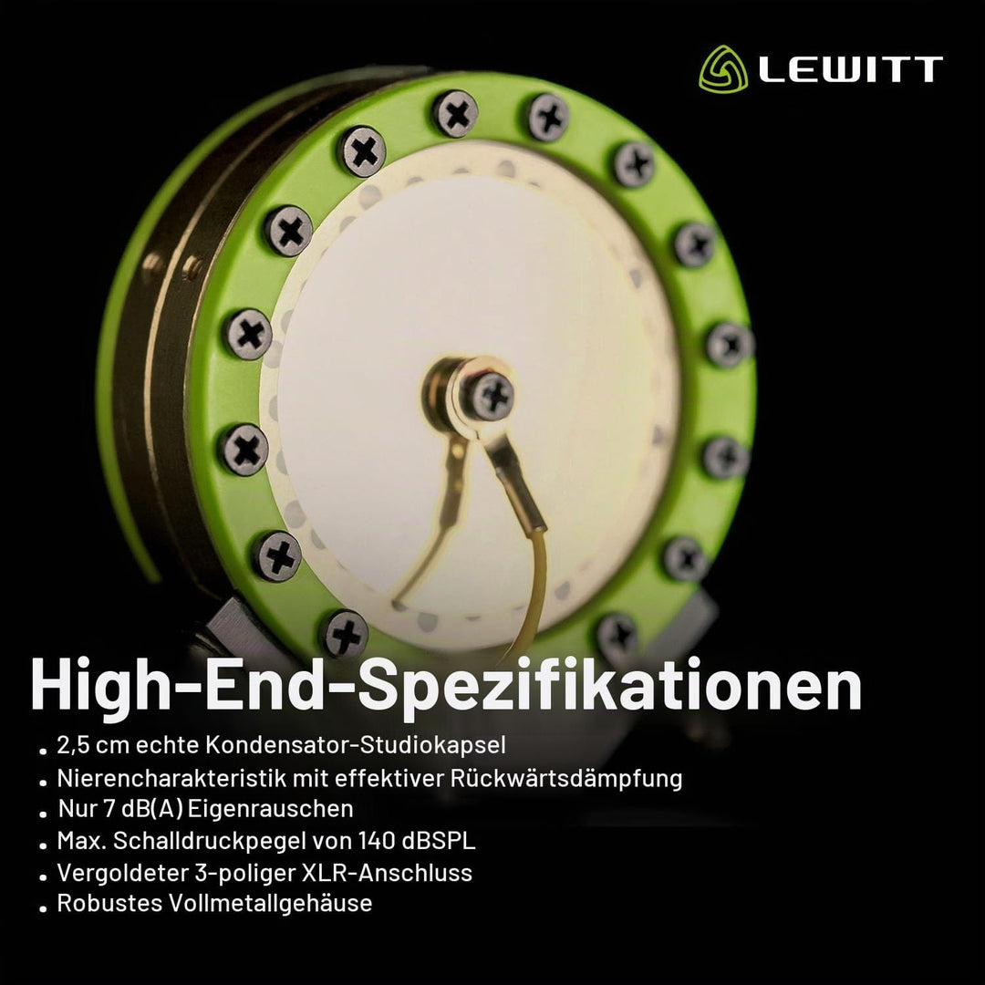 LCT 440 Pure - XLR Kondensatormikrofon für Stimme, Gesang, Instrumentenaufnahmen und Streaming - 1"