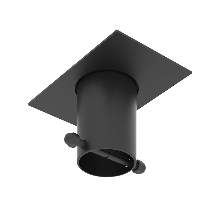 Rain Chains Direct - Regenketten-Dachrinnen-Adapter/Installationsgerät aus schwarzem, pulverbeschich