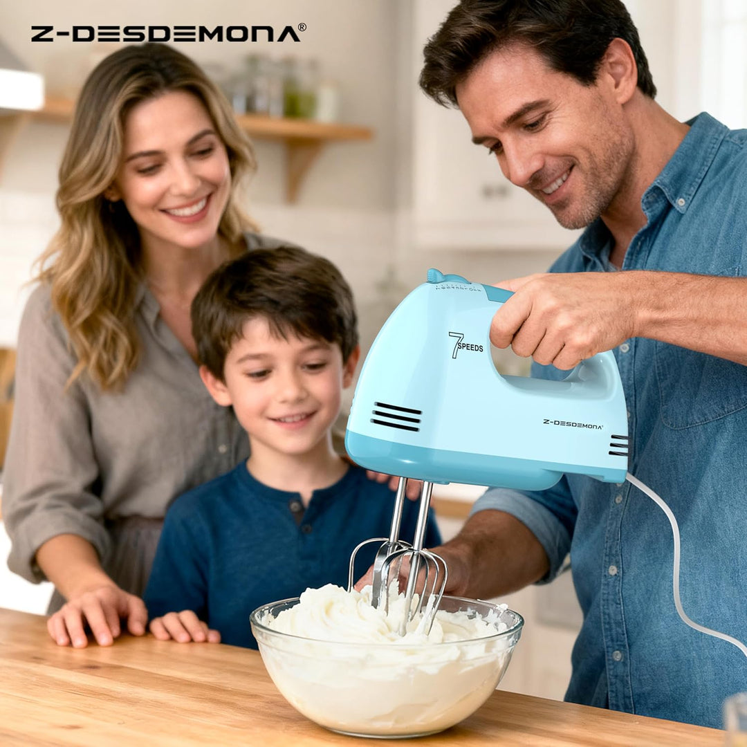 Elektrischer Handmixer, Kleine Lebensmittelmischer 7 Geschwindigkeiten Handmischer, 304 * (1 * Whisk