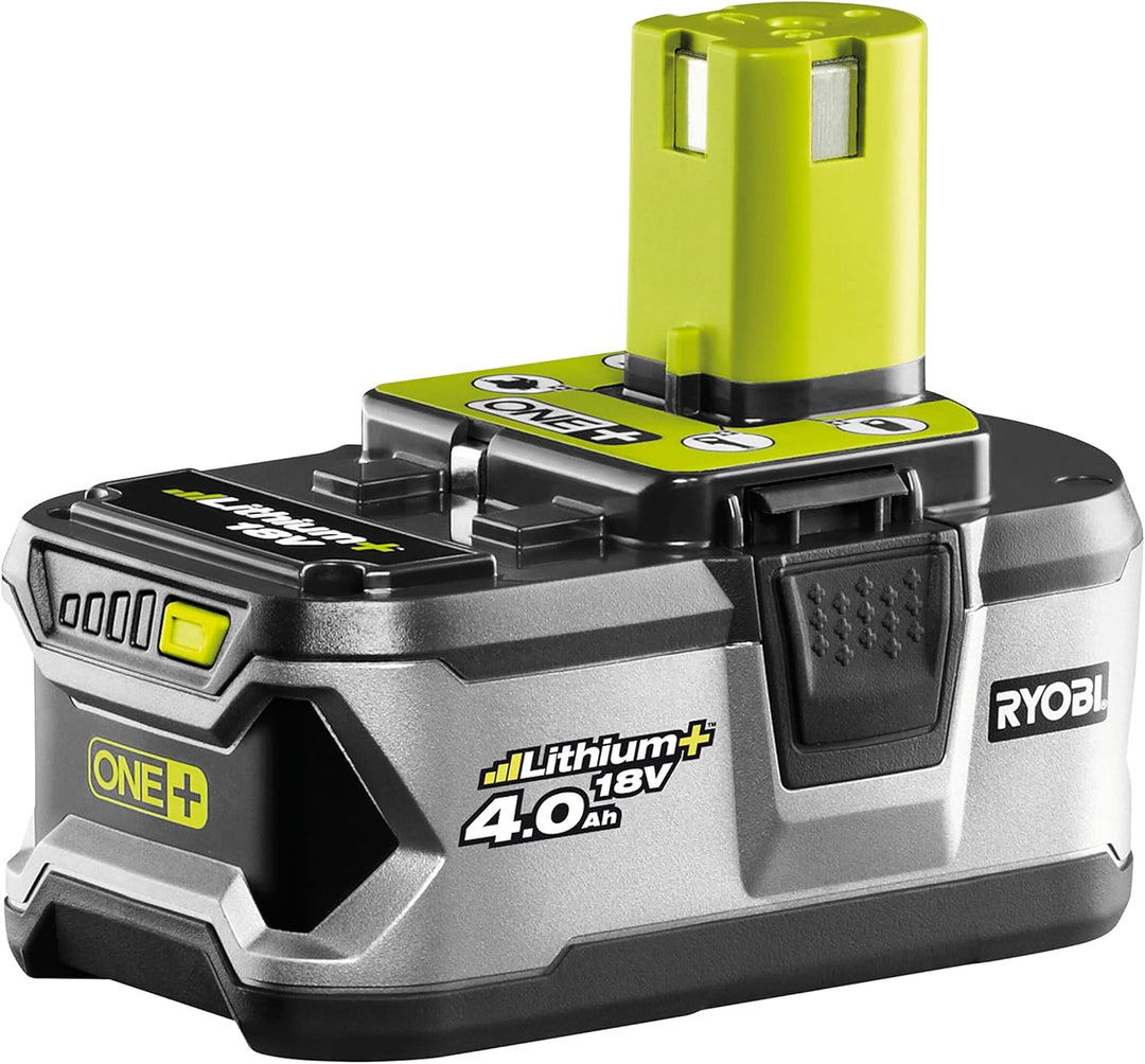 Ryobi Akku-Schlagbohrschrauber (2x Akku 2,0 + 4,0 Ah, 18 V, Schlagbohrfunktion, mit Ladegerät, Beleu
