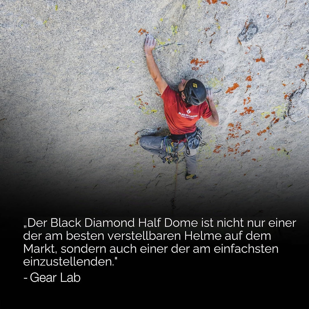 Black Diamond Half Dome Kletterhelm Klettersteighelm Bergsporthelm S/M Schwarz, S/M Schwarz