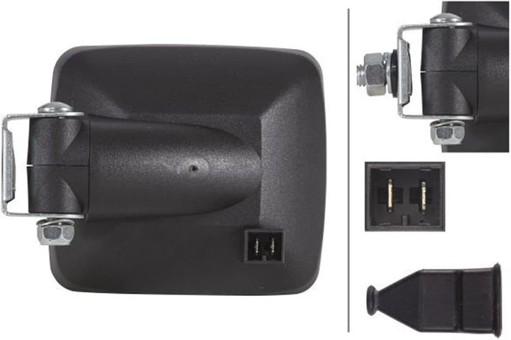HELLA - Halogen-Arbeitsscheinwerfer - Ultra Beam - 24/12V - geschraubt/Anbau - für waagerechte Befes