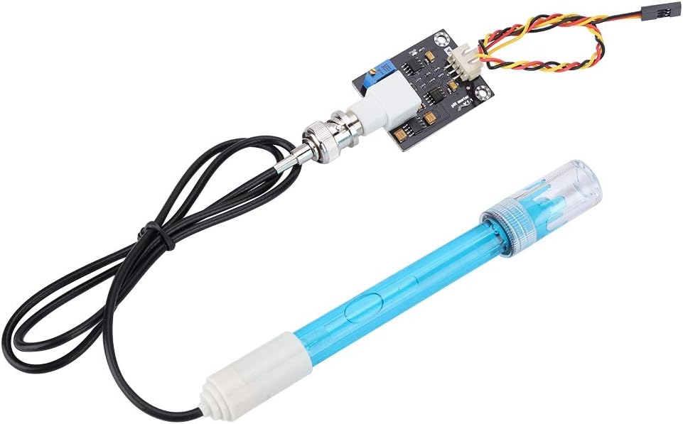 VBESTLIFE 5 V PH-Sensormodul + PH-Sonde Composite-Elektroden-Testcodesensor mit BNC-Anschluss