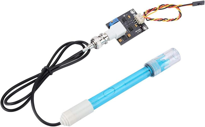 VBESTLIFE 5 V PH-Sensormodul + PH-Sonde Composite-Elektroden-Testcodesensor mit BNC-Anschluss
