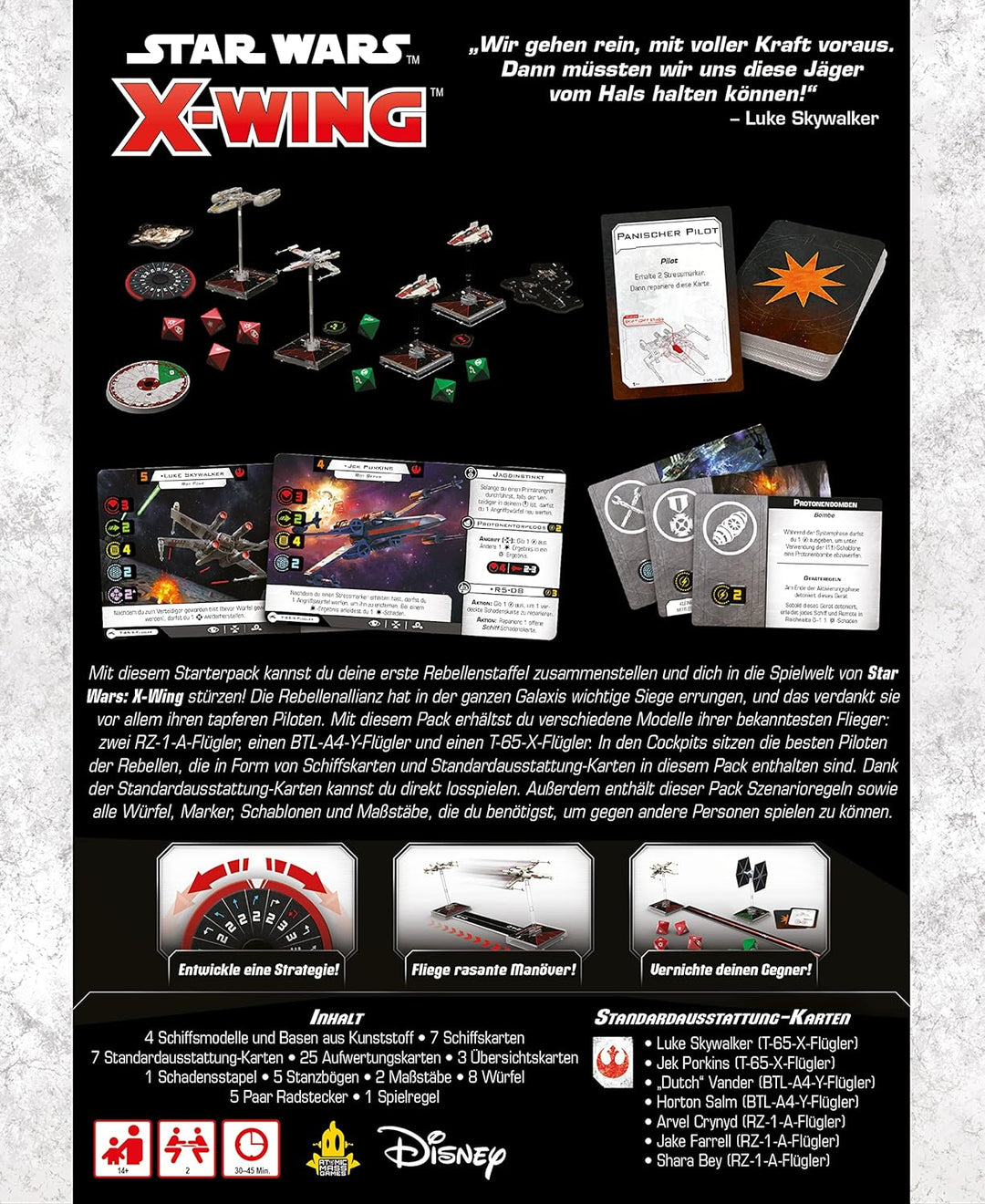Atomic Mass Games | Star Wars: X-Wing 2. Edition – Rebellenallianz | Staffel-Starterpack | Tabletop