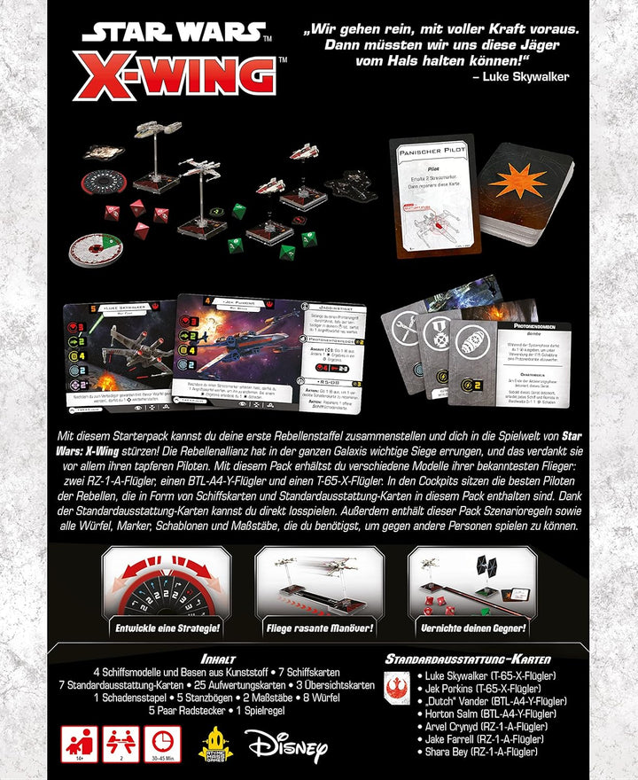 Atomic Mass Games | Star Wars: X-Wing 2. Edition – Rebellenallianz | Staffel-Starterpack | Tabletop