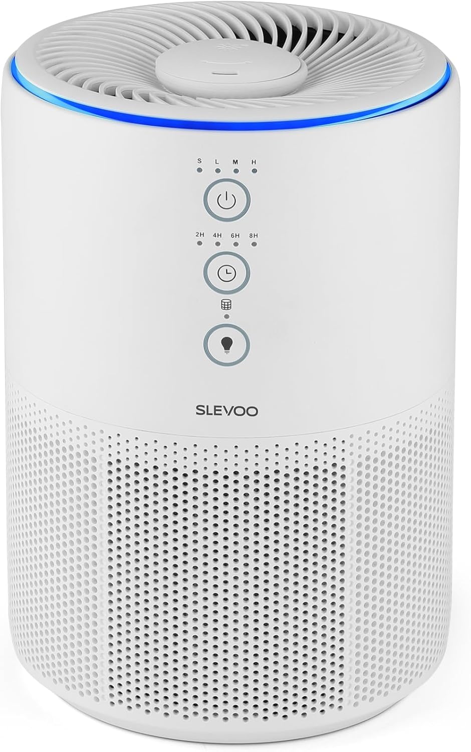 Slevoo Luftreiniger für Zuhause, Tierhaarallergie, 3-in-1 HEPA Filter, CADR 200m³/h, Schlafmodus, ge