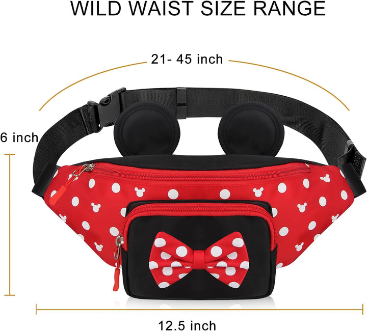 Dksyee Damen Fashion_Fanny_Pack_009 Gepäck-Handgepäck, rot Large(12.5x6 inch), Large(12.5x6 inch)