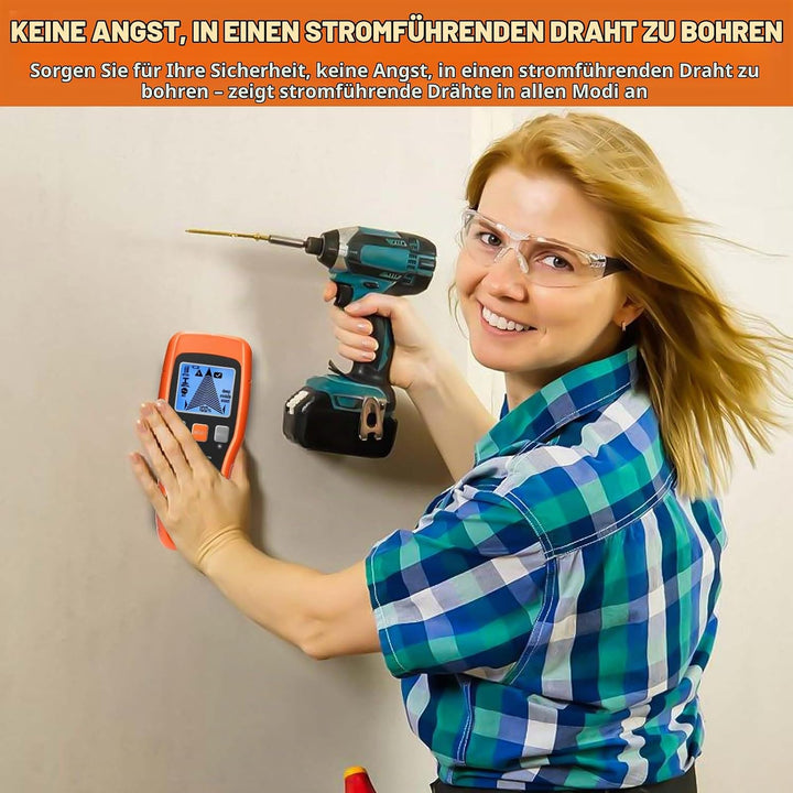 Leitungssucher Ortungsgerät: Handgerät Wand Scanner Detektor 7-in-1 Elektrisches Metallsuchgerät Kab