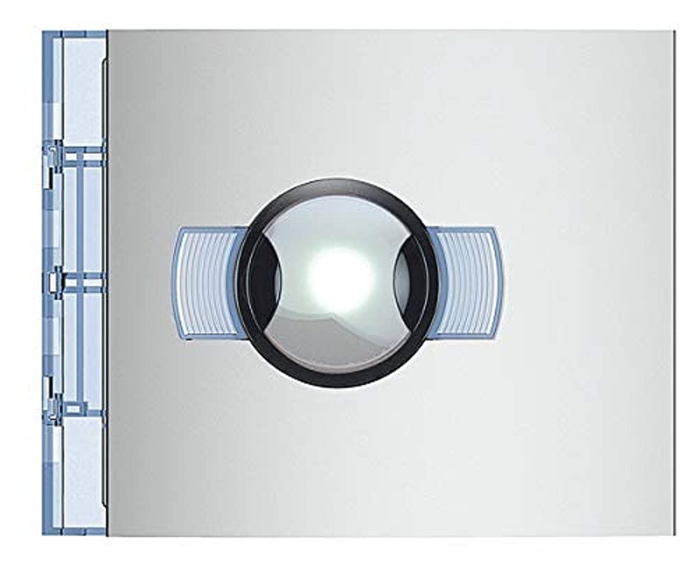 BTicino, Frontblende Night & Day-Weitwinkelkamera für SFERA Audio-/Video-Türstation, Farbe: Allmetal