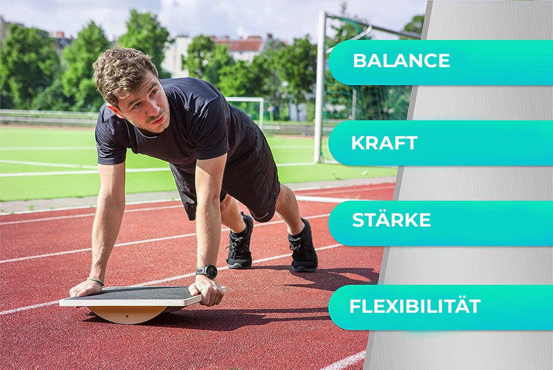 RPM Power Balance Board – Hochwertiges Massivholz-Balance-Board für konzentriertes Kerntraining, Bei