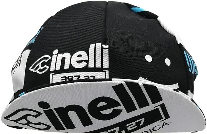 Cinelli Unisex Vigorelli Fahrradkappe, Schwarz, Einheitsgrösse