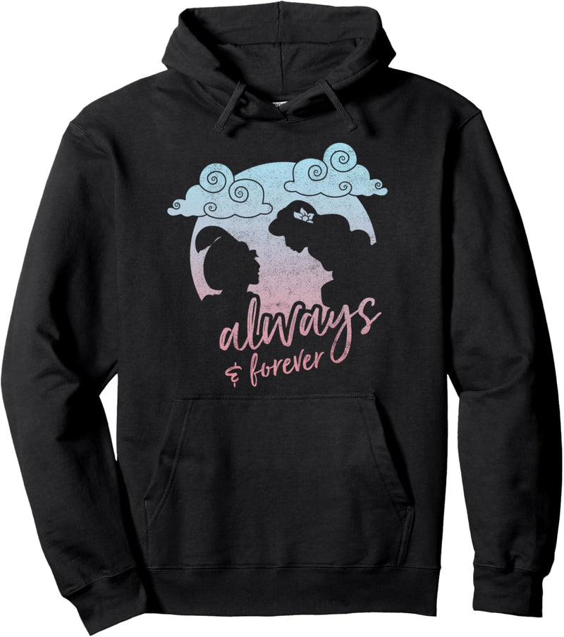 Disney Aladdin Jasmine And Aladdin Forever Moon Silhouette Pullover Hoodie