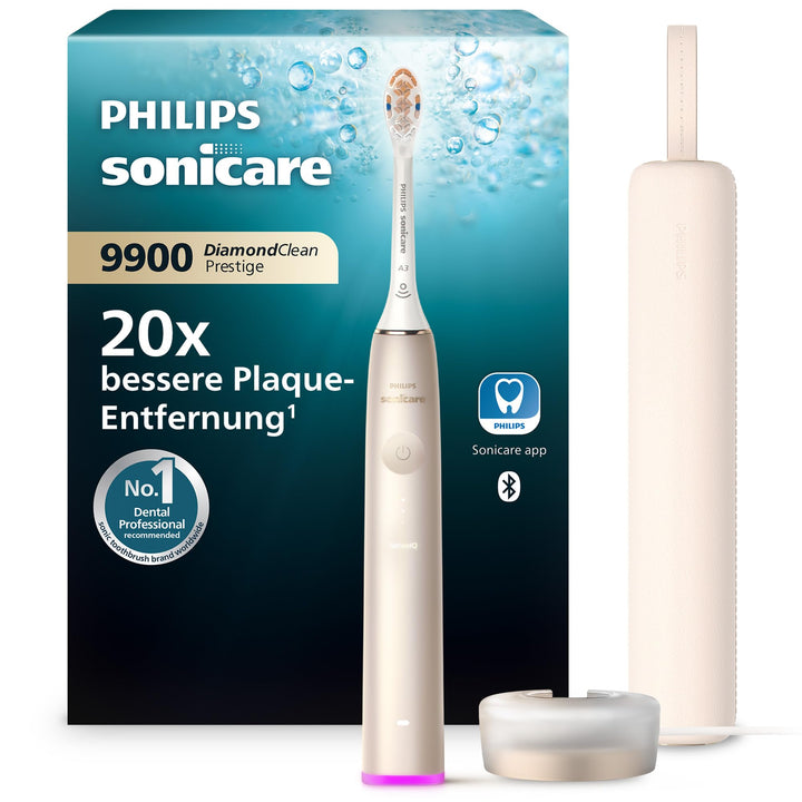 Philips Sonicare DiamondClean Prestige 9900 – Elektrische Schallzahnbürste mit 1x A3 Premium-All-in-