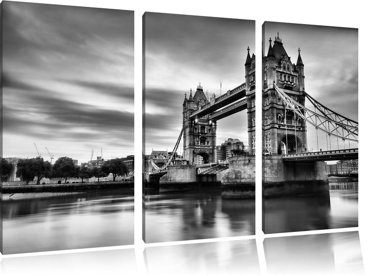Pixxprint London als Leinwandbild/Grösse: 3 Teilig (120x80) cm/Wandbild/Kunstdruck/fertig bespannt