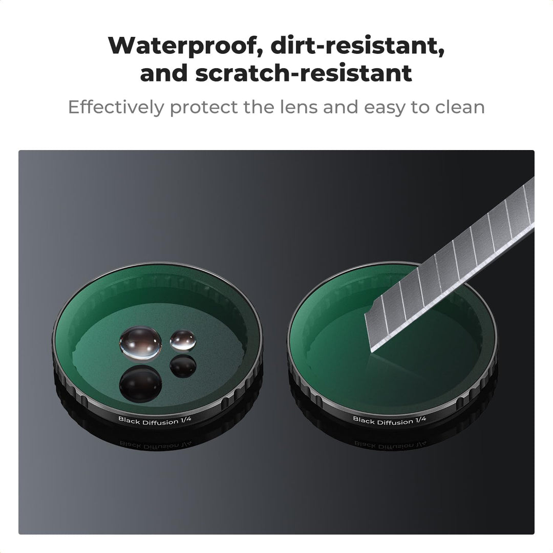 K&F Concept Push-in Black-Mist 1/4 Filter, Black Promist Filter für DJI Osmo Action 5 Pro, Cinematic