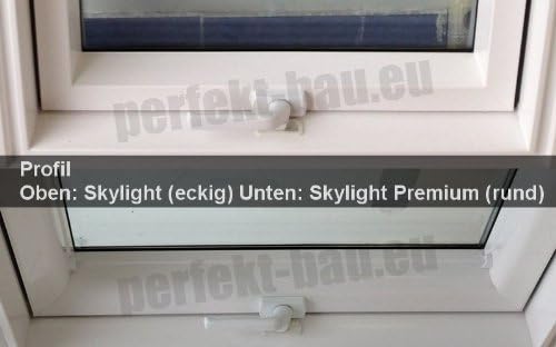 AFG Skylight Kunststoff Dachfenster PVC 66 x 98 mit Eindeckrahmen Schwingfenster Dachflächenfenster