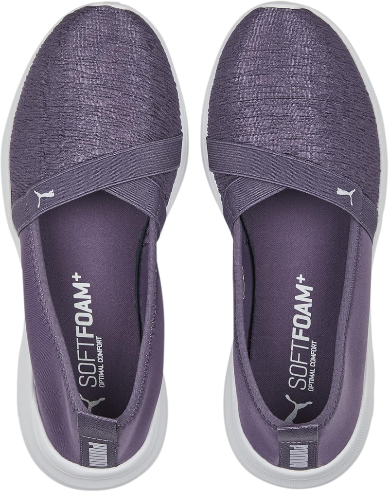 PUMA Damen Adelina Sneaker 37.5 EU Purple Charcoal Spring Lavender Puma White, 37.5 EU Purple Charco