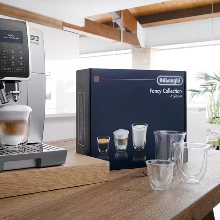 De'Longhi 5513296671 DLSC302 Delonghi Fancy Box Thermogläser, aus Glas, 1 liters , 6er-Set, transpar