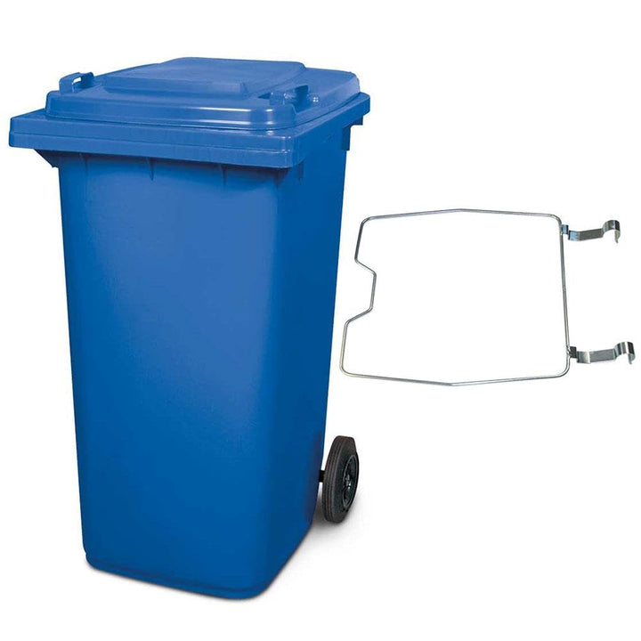 BRB Mülltonne MGB 240 Liter, mit Klemmring für Müllsäcke (blau), blau