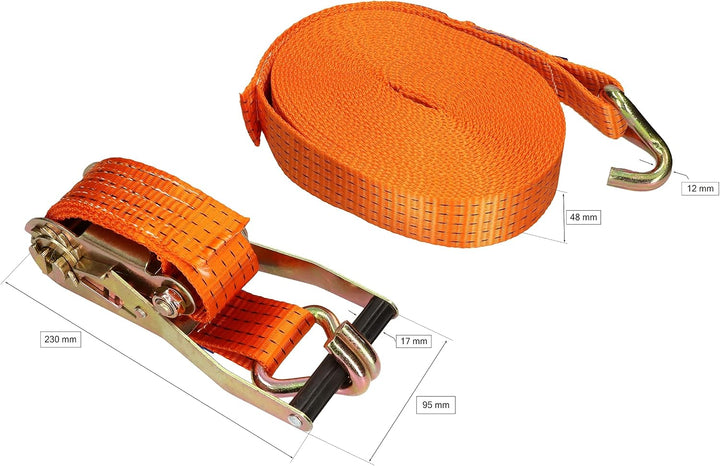 KOTARBAU® Ratschengurt 8m/50mm/5t mit Zurrgurt Ratsche zur Sicherung von Ladung 8 m, 8 m