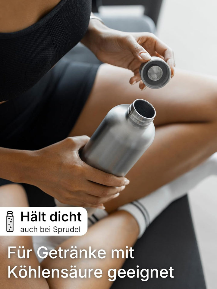 spottle Edelstahl Trinkflasche 1,5Liter – Thermosflasche aus Metall, doppelwandig, vakuumisoliert, K