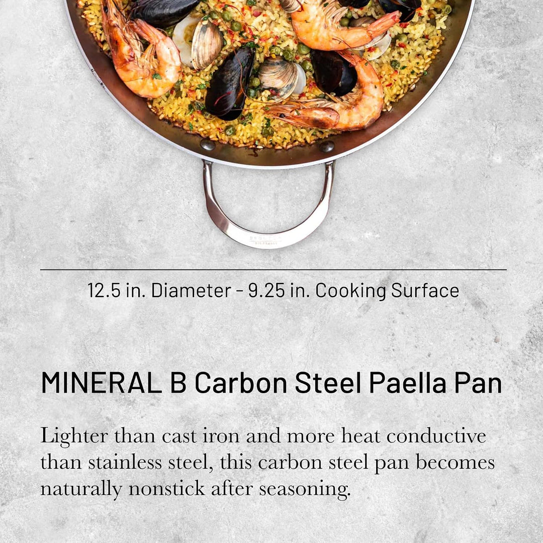 de Buyer - Paella Pfanne MINERAL B aus Eisenstahl - 32 cm - 5652.32
