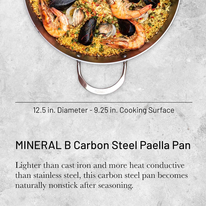 de Buyer - Paella Pfanne MINERAL B aus Eisenstahl - 32 cm - 5652.32