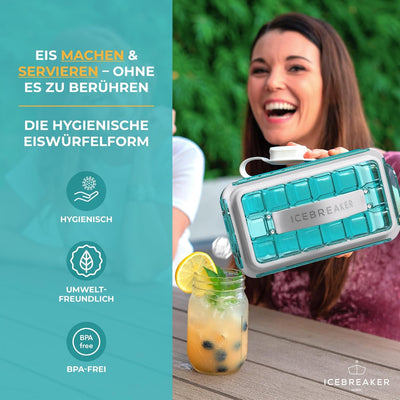 ICEBREAKER POP 2.0 Eiswürfelform - Eis herstellen und servieren, ohne das Eis zu berühren - Der Hygi
