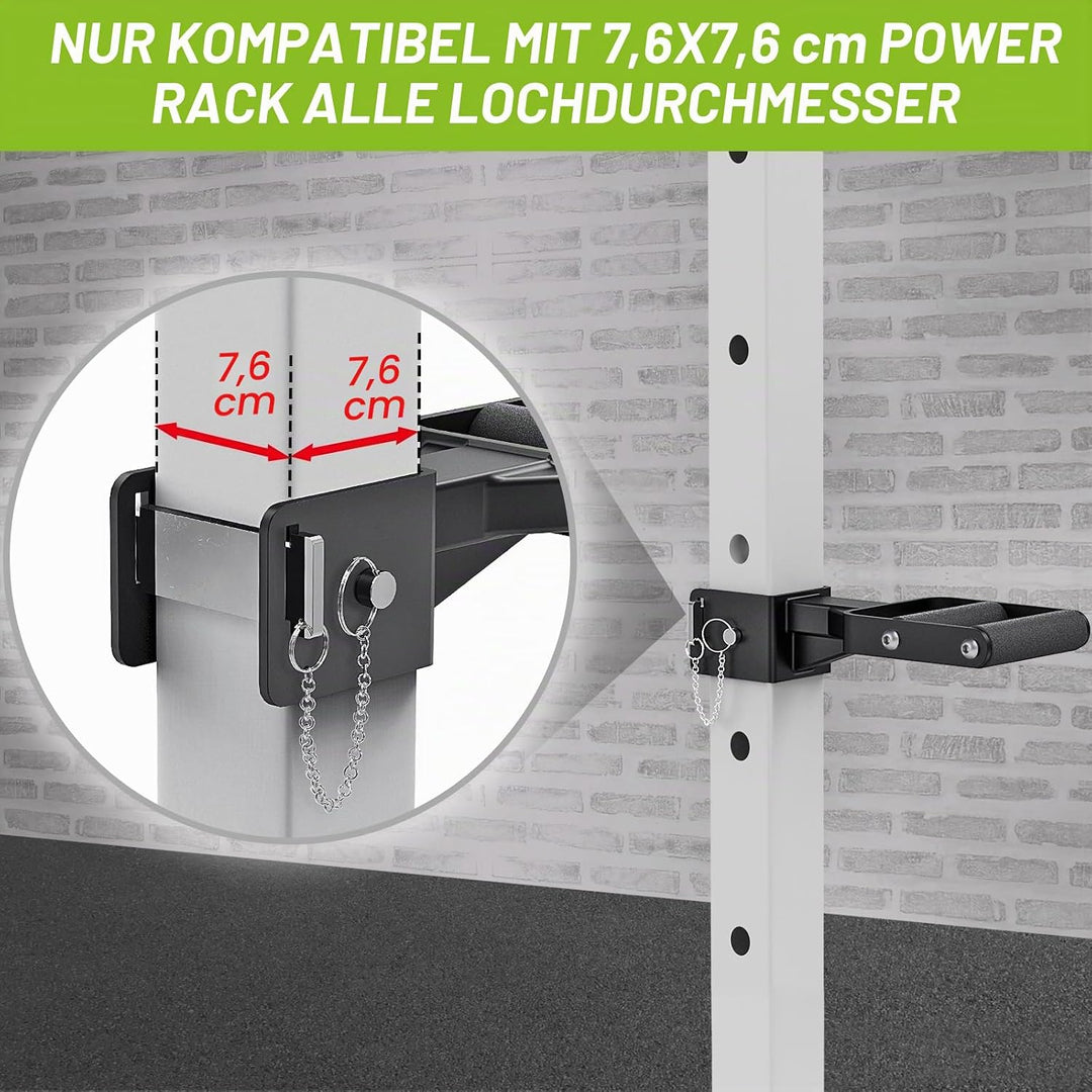 Kipika Muti-Grip Dip-Barren-Aufsatz für 5,1 x 5,1 cm und 7,6 x 7,6 cm Power-Rack, breite und schmale