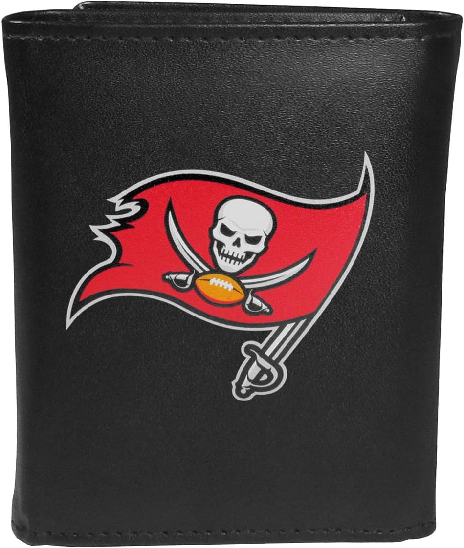 Siskiyou Sports Tri-fold Wallet Large Logo Tampa Bay Buccaneers One-size Schwarz, Tampa Bay Buccanee