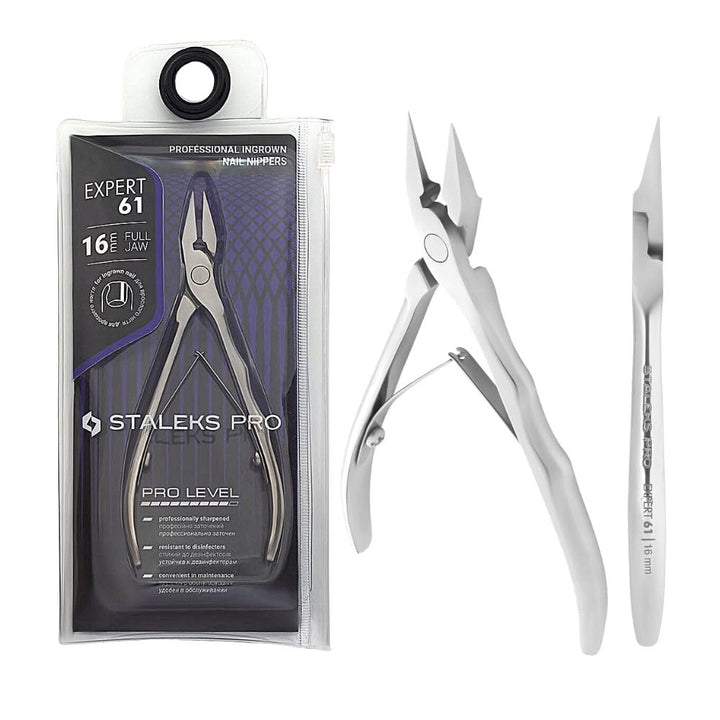STALEKS PRO Professionelle Nagelknipser für eingewachsene Nägel, 16 mm, speziell für Pediküre, Edels
