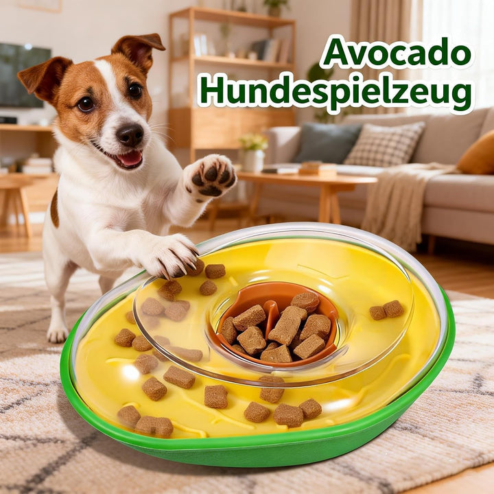 Avocado Interaktives Hundespielzeug, Leckerli-Spender Wackelspielzeug für Hunde, auslaufsicheres Wel