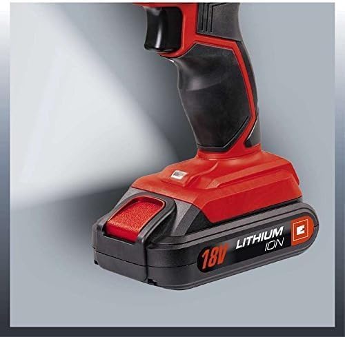 Einhell Akku-Bohrschrauber TC-CD 18-2 Li (Lithium Ionen, 18V, 2-Gang-Getriebe, Spindelarretierung, 1