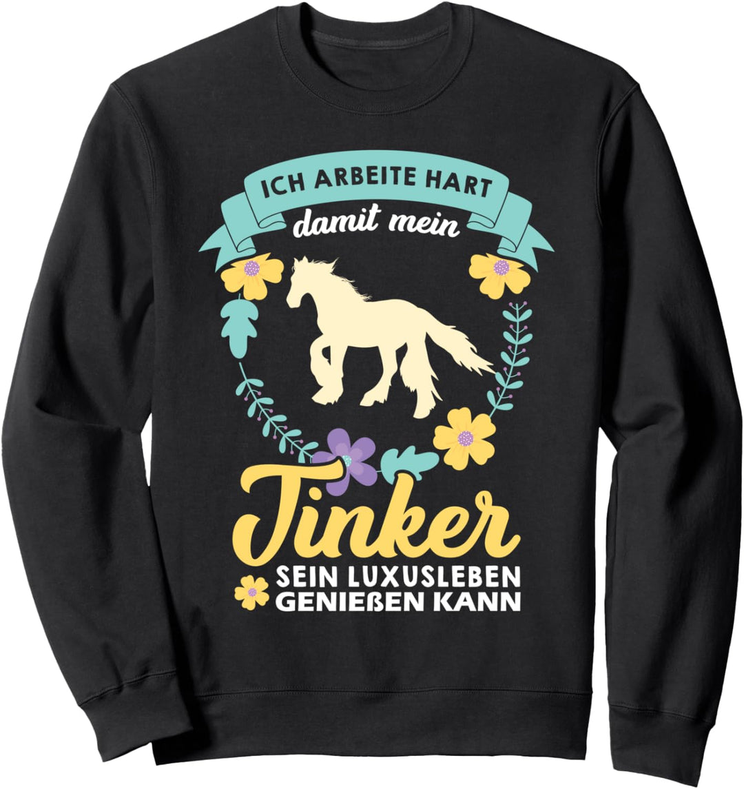 Irish Tinker Gypsy Cob Pferd Pferdemädchen Sweatshirt