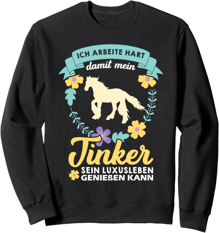 Irish Tinker Gypsy Cob Pferd Pferdemädchen Sweatshirt