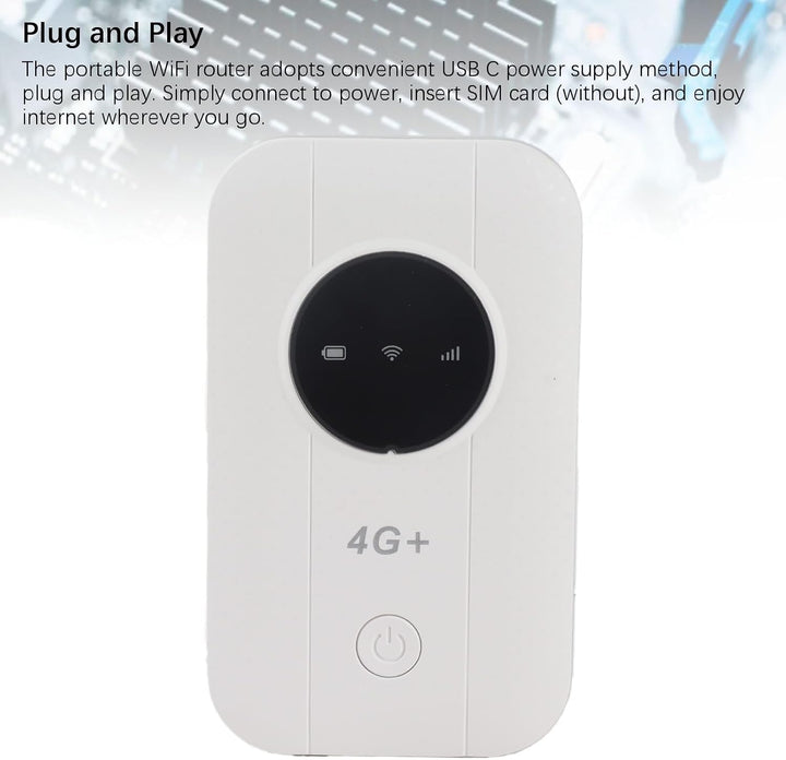 4G 5G WiFi Mobile Hotspot, Tragbarer WiFi -Router mit SIM -Karten -Slot für Reisebuscamping -RV, Unt