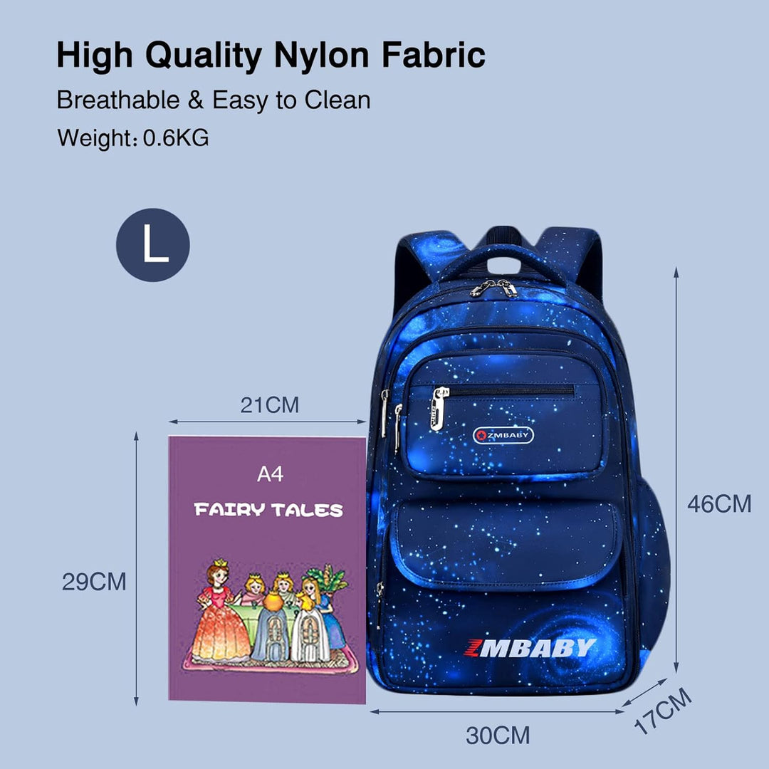 FANDARE Kinderrucksack Schulranzen Mehrfarbig Schultaschen Jungen Mädchen Schulrucksack Schultasche