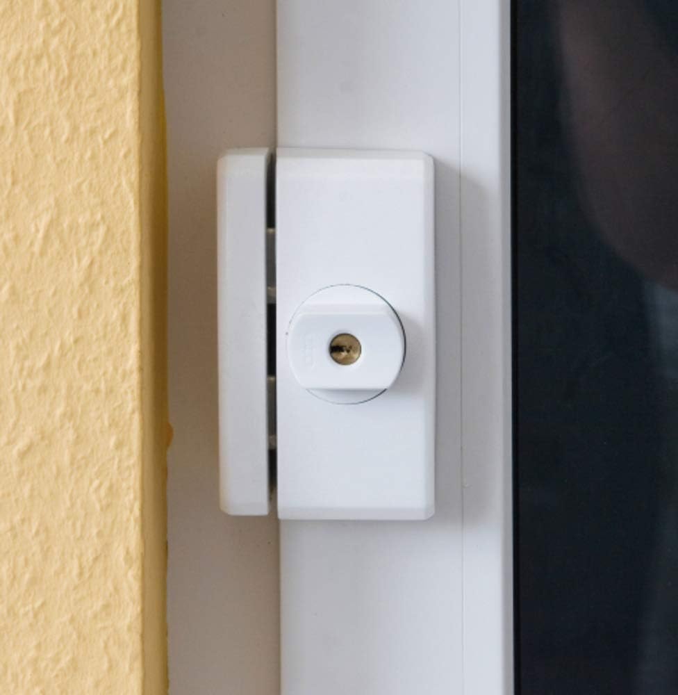 ABUS Fenster-Zusatzsicherung FTS96A AL0125 - Fensterschloss mit intuitivem Schliessmechanismus und A