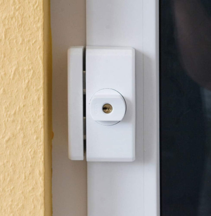 ABUS Fenster-Zusatzsicherung FTS96A AL0125 - Fensterschloss mit intuitivem Schliessmechanismus und A