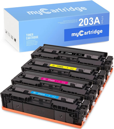 MyCartridge Ersatz für HP 203A CF540A Toner CF541A CF542A CF543A für HP Color Laserjet Pro MFP M281f