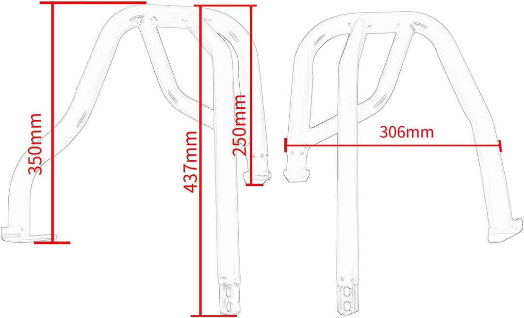 Motorrad CM1100 CMX1100 Rebel1100 Highway Crash Bars Stunt Cage Motorschutz Stossstangenschutz Seite