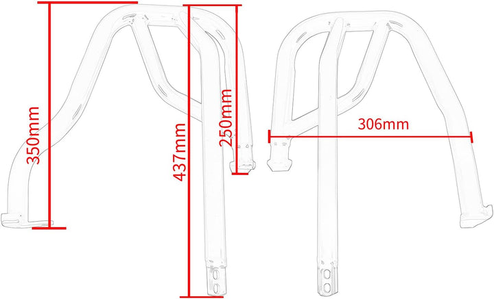 Motorrad CM1100 CMX1100 Rebel1100 Highway Crash Bars Stunt Cage Motorschutz Stossstangenschutz Seite
