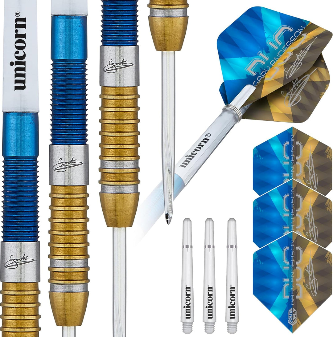 Unicorn Dart-Set | Gary The Flying Scotsman Anderson Duo | 21 g blau, 21 g blau
