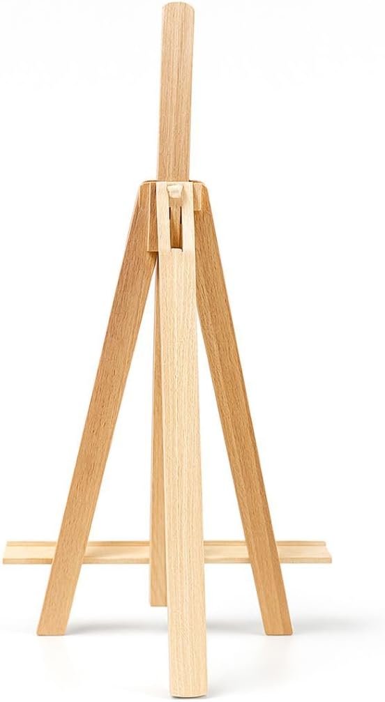 Mini Staffelei Holz 25 cm – 5er Set – Kleine Tischstaffelei &amp; Kartenhalter – Ideal für Fotos, Bilder