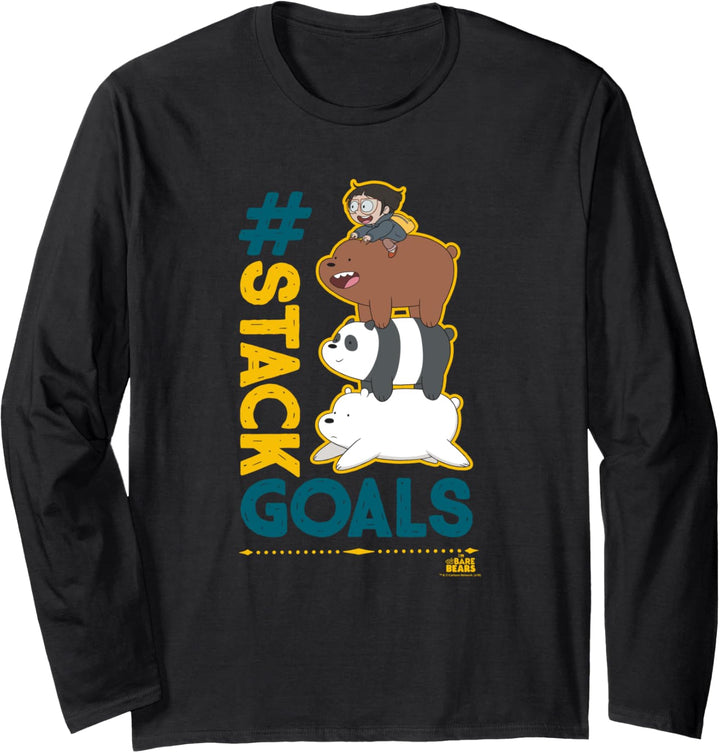 We Bare Bears #Stack Goals Langarmshirt