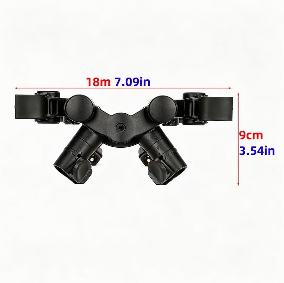 Hirisi Tackle Rod Pod Rutenhalter – 3 Ruten oder 2 Ruten wählbar, – Aluminium Rutenständer mit Tasch