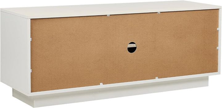 Sideboard Rattan weiss / beige 3 Türen 120 x 40 x 40 cm moderne Kommode Uyuni