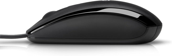 HP X500 Kabelgebundene Maus USB schwarz – 1000 dpi optischer Sensor, 3 Tasten mit Scrollrad, ergonom
