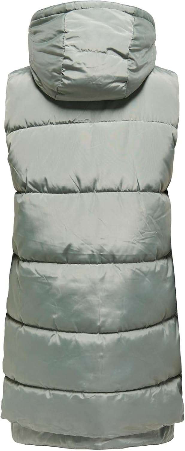 ONLY Damen Onlnewnora Puffer Waistcoat Life Cc Otw Pufferweste S Shadow, S Shadow